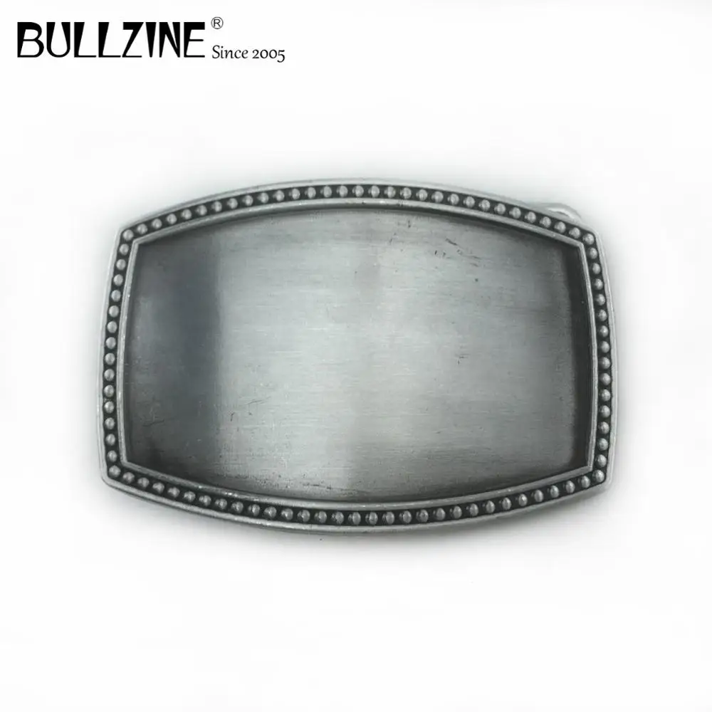 Bullzine Ретро цинкового сплава прямоугольник пустой DIY ковбойские джинсы подарок ремень пряжка FP-03712-2 для 4 см ширина оснастки на пояс дропшиппинг