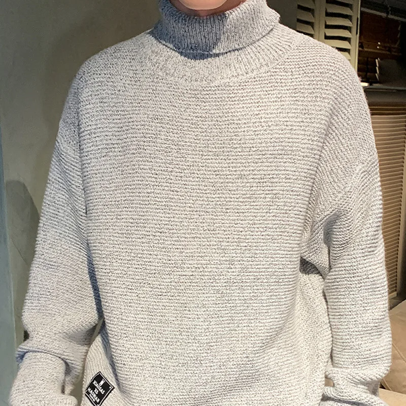 Winter Turtleneck Sweater Men Warm Fashion Solid Color Casual Knit Sweter Men Streetwear Loose Long Sleeve Pullover Man Clothes Winter Turtleneck Sweater Men Warm Fashion Solid Color Casual Knit Sweter Men Streetwear Loose Long Sleeve Pullover Man Clothes