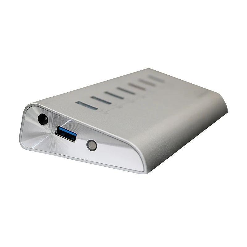 Blueendless 7 в 1 алюминиевый концентратор адаптер Usb 3,0 5 Гбит/с высокоскоростной концентратор с 12 в 1 а 3 порта Usb зарядное устройство