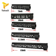 Totrait Tactical " 7" 1" 12" 13. " 15. 25" Handguard Keymod Rail Picatinny Free Float Mount system для страйкбола AEGHunting Black
