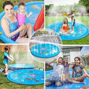 

Swiming Pool PVC 100/150/170cm Top Water Outdoor Game GameCube Inflatable Water Spray