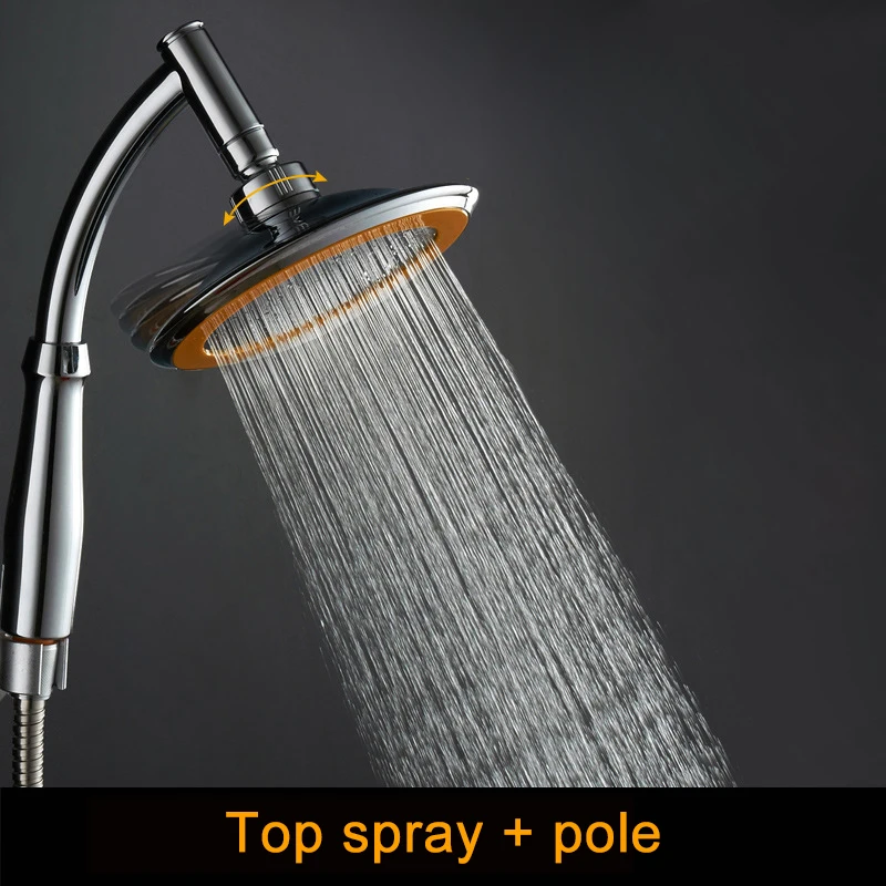 Multi-function Shower Head Handheld Turbo Pressure Water-saving Sprinkler 