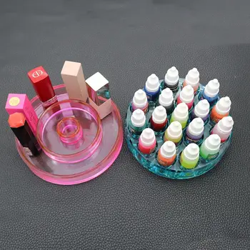 

DIY Handmade Crystal Silicone Mold Epoxy Pigment Bottle Lipstick Storage Box UV Glue Resin Molds Dried Flower Resin Decorative