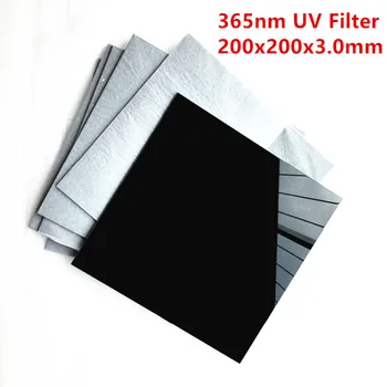 Cheap 200*200*3.0mm 365nm UV Filter ZWB2 UG1 For Transilluminator Photography Analyzer