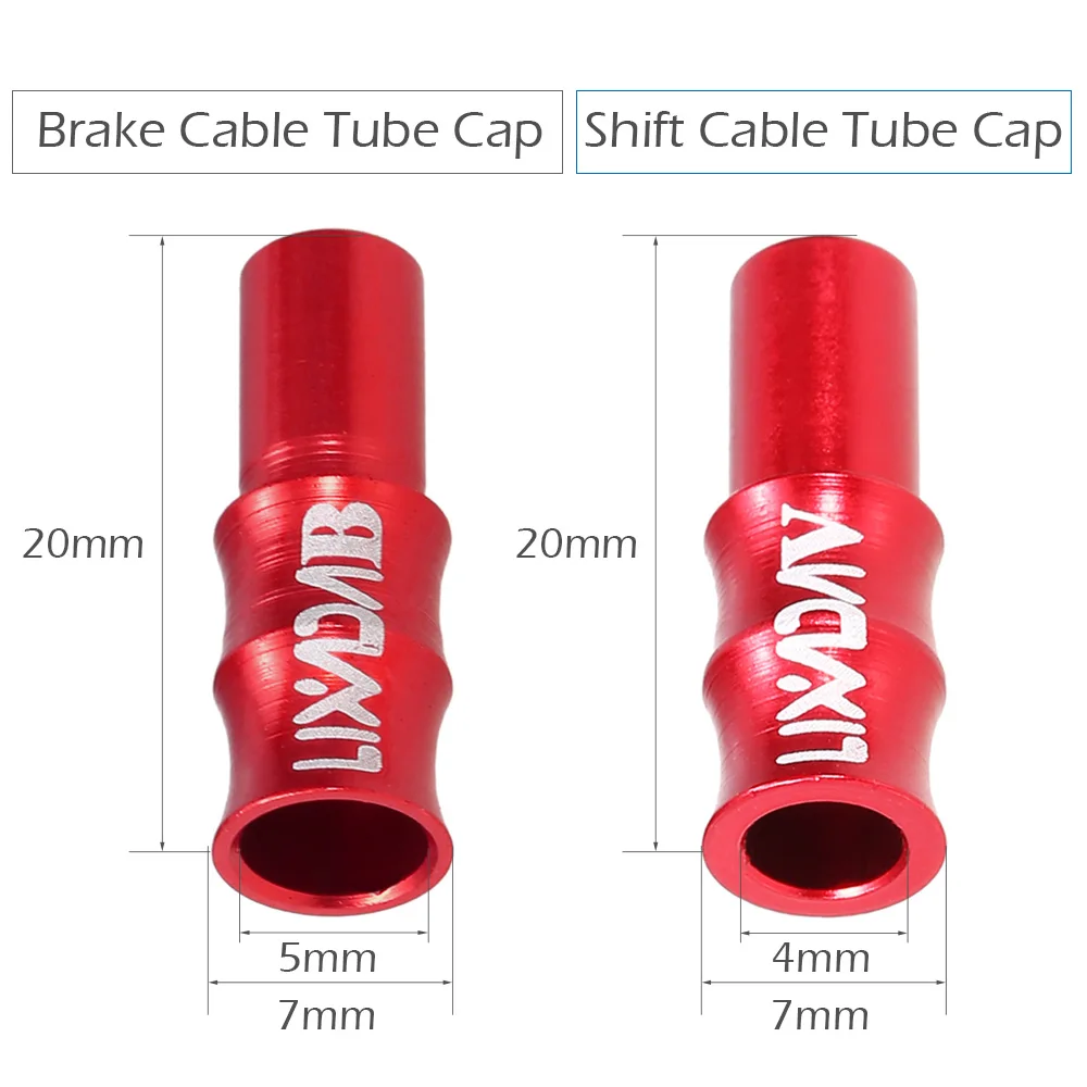 Lixada 10 шт. алюминиевый сплав MTB велосипед тормозной кабель Наконечники Обжимные велосипеды переключатель торцевые колпачки сердцевина, Внутренний провод наконечники