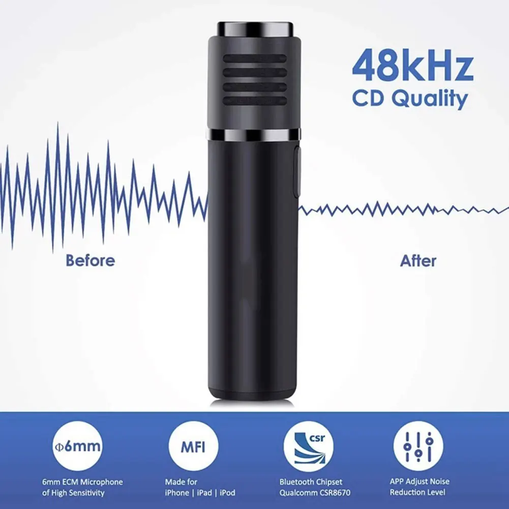 Новый популярный беспроводной Bluetooth петличный микрофон с креплением на лацкане