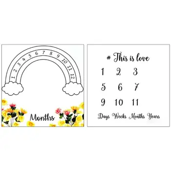 

Baby Monthly Milestone Blanket Photography Background Props Photoshoot Supplies P31B