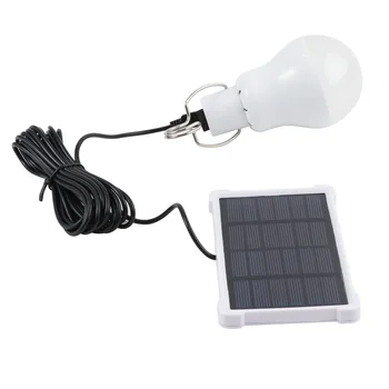 

1 pc Camping Light LED Outdoor Solar Powered Rechargeable Portable Tent Lamp Bulb Light for Yard Emergency