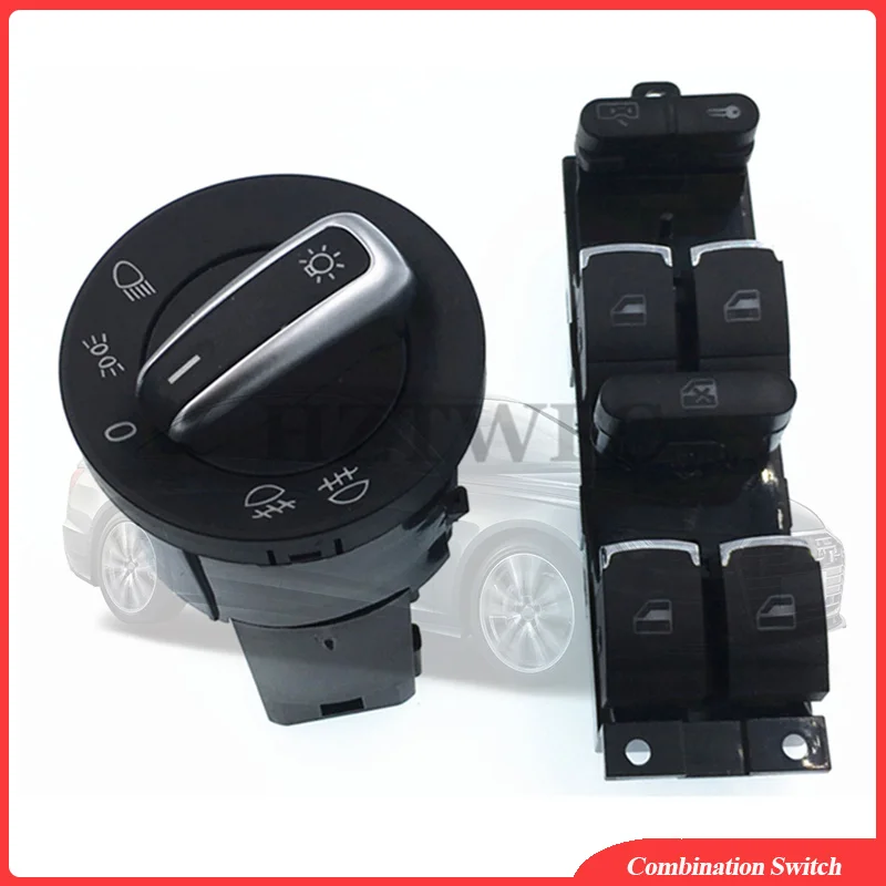 

High Quality Headlight Window Control Switch For VW 99-04 Passat B5 B5.5 Golf 4 Jetta MK4 GTI BORA BEETLE 3BD941531 3BD959857
