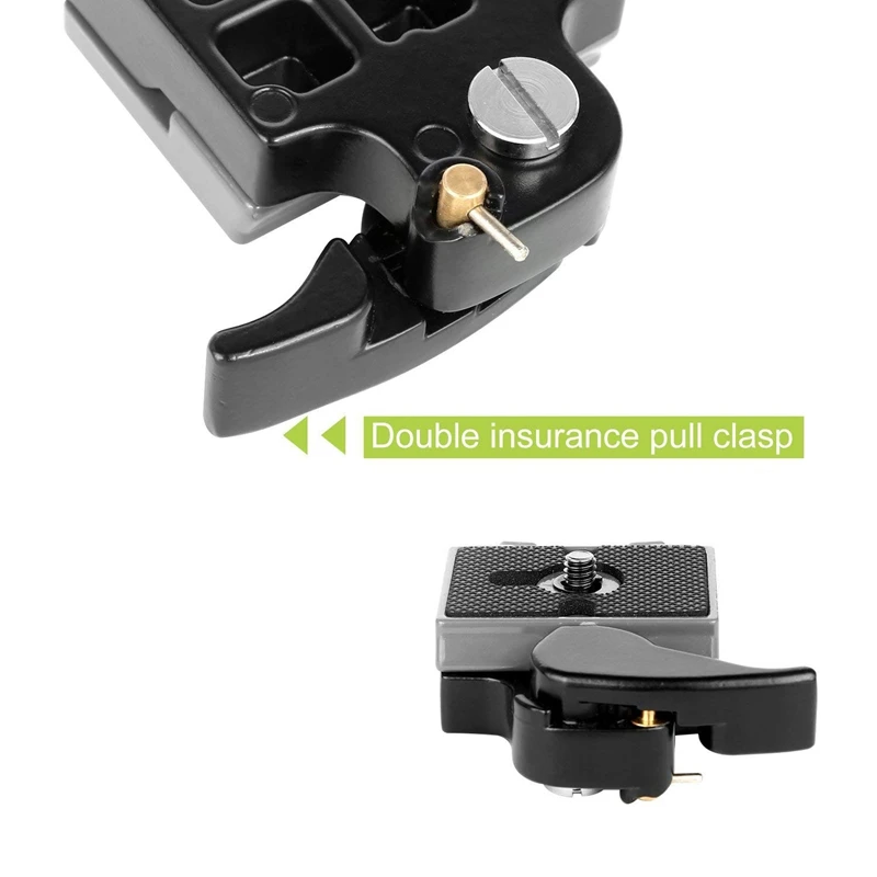 FFYY-Black camera 323 БЫСТРОРАЗЪЕМНАЯ пластина со специальным адаптером(200PL-14) Совместимость с Manfrotto 323 штатив монопод DSLR Comes
