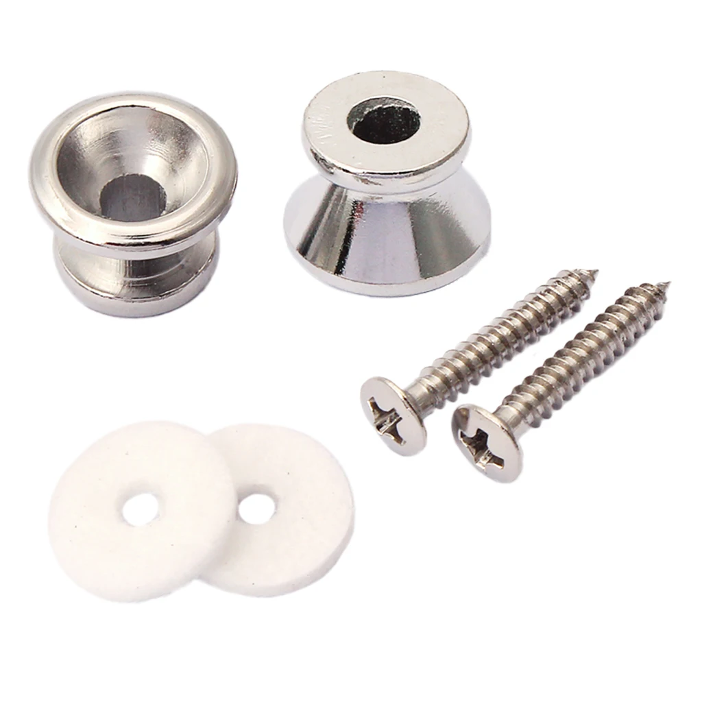 2pcs Guitar Strap Locks Metal Strap Locks For Acoustic Electric Guitar Bass