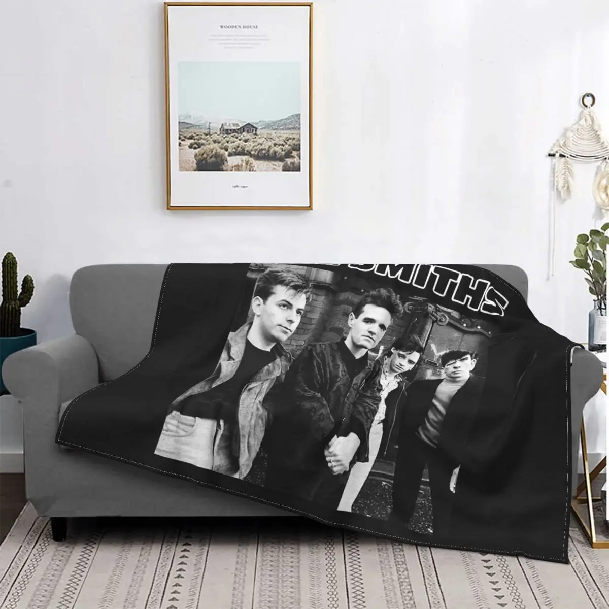 

The Smiths Blankets Fleece Decoration Ultra-Soft Throw Blankets for Bedding Bedroom Plush Thin Quilt