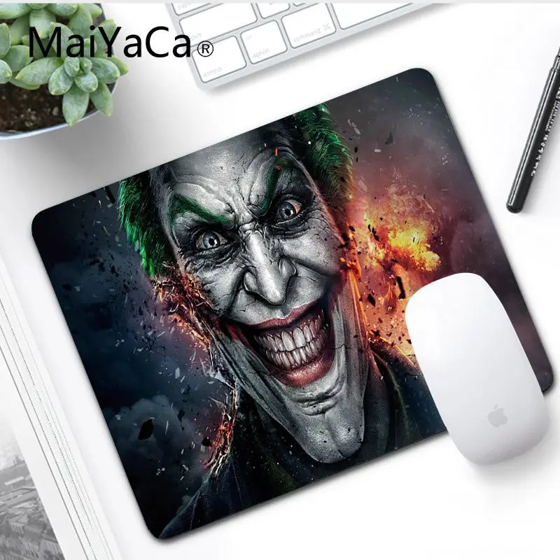 MaiYaCa персональный крутой модный Удобный коврик для мыши с джокером Бэтменом Против Супермена игровой коврик для мыши большой коврик для компьютера - Цвет: No LockEdge 25x29cm