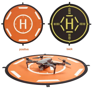 

Parking Drone Landing Pad Double-sided Round Anti Scratch With Reflective Strip Folding Portable Waterproof For DJI MAVIC 2