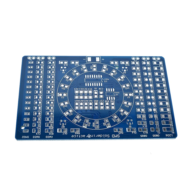 CD4017 вращасветодиодный светодиодная SMD NE555 паяльная тренировочная доска набор