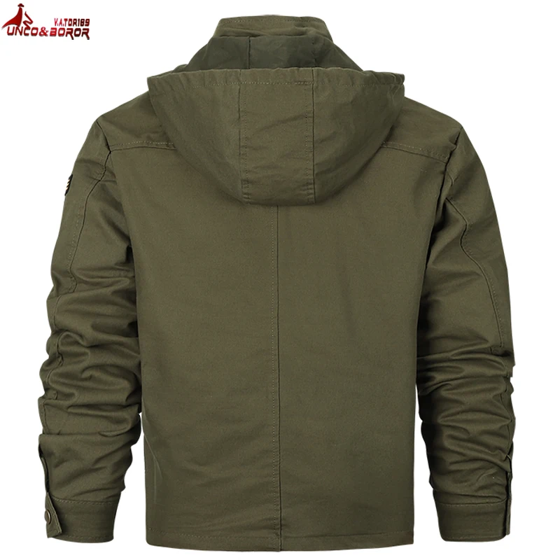 Плюс размер 5XL 6XL Осенняя военная куртка мужская хлопковая Брендовая верхняя одежда с несколькими карманами мужская куртка Hombre