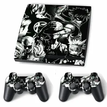 

One Piece Naruto Dragon Ball Skin Sticker Decal for PS3 Slim PlayStation 3 Console and Controllers For PS3 Slim Skins Vinyl