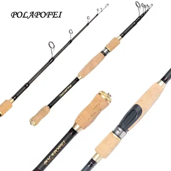 

POLAPOFEI 46T Carbon Fiber Fishing Rod Telescopic Spinning Pike Casting Rod Pod Fish Feeder Pole Fit For Shimano Daiwa Reel E39