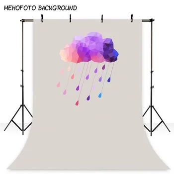 

Mehofond Colorful Clouds and Raindrops Photography Background Baby Decorate Backdrop Photocall Photo Studio Background S-1285