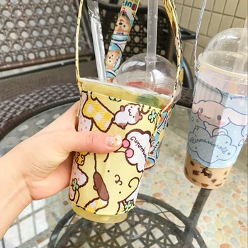 

Dog Doraemon Fashion Portable Canvas Lunch Bags Cartoon Water Bottle cup bag Tote Warm Storage Women Girls New