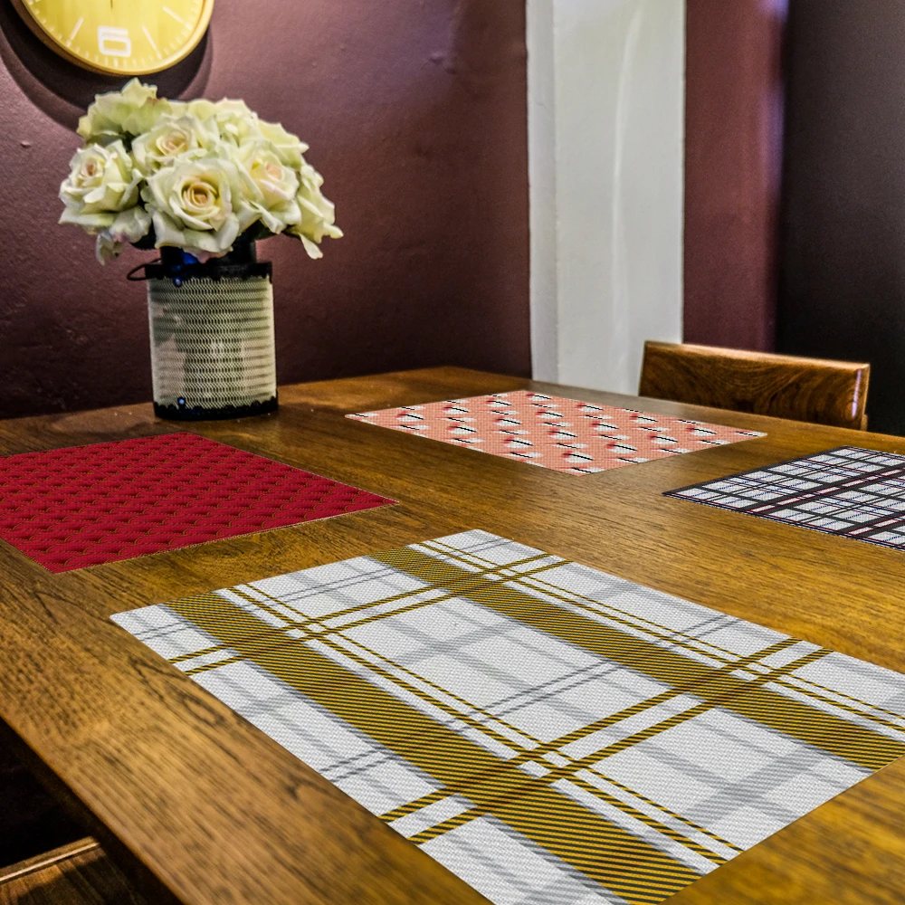 TTLIFE, простой геометрический Коврик для посуды, салфетка, полотенца, обеденный стол, коврики, хлопковые подставки под тарелки, коврики, подставки, скандинавские аксессуары