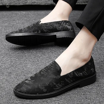 

Leather Men shoes Loafers Classics Fashion Flat Driving Shoes outdoor breathable Soft genuine Leather Slip On Shoes men
