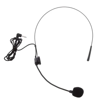 

Back Electret Unidirectional Headband Microphone With Plug With Flexion Jack