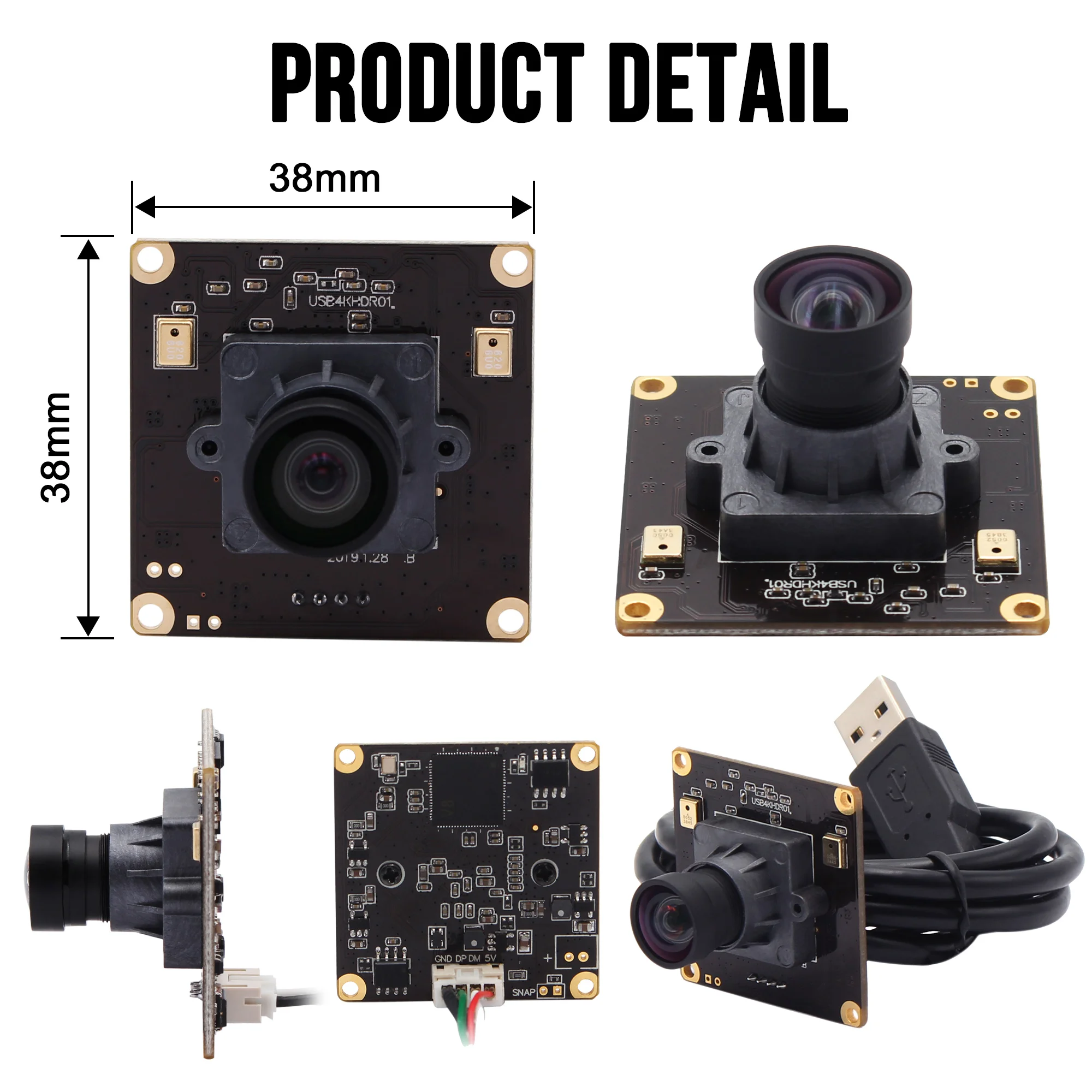 USB веб камера 38 х38 мм 4K 3840x2160|Веб-камеры| |