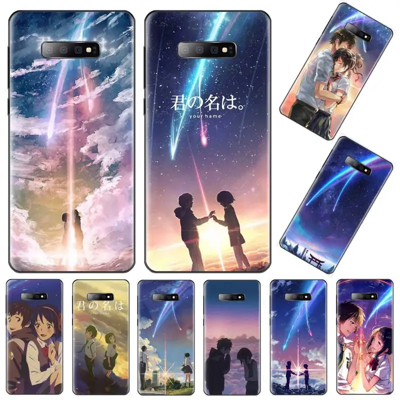 Японское аниме ваше имя Kimi no Na wa чехол для телефона Samsung S6 S7 edge S8 S9 S10 e plus A10 A50 A70 note8 J7