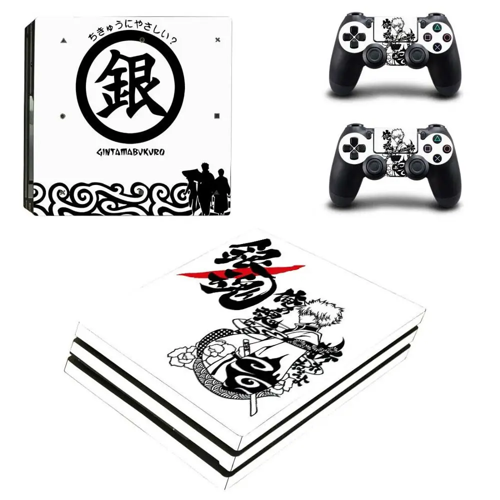 Gintama PS4 Pro sticker s PS 4 Play station 4 Pro виниловые наклейки для playstation 4 Pro консоли и контроллера