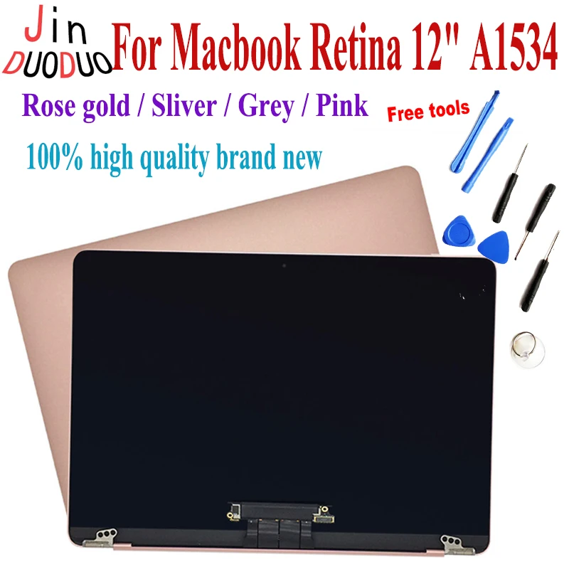 ЖК-экран A1534 для Macbook Retina дисплей 12 дюймов верхняя часть комплект 2015 2016 MF855 MF856 с