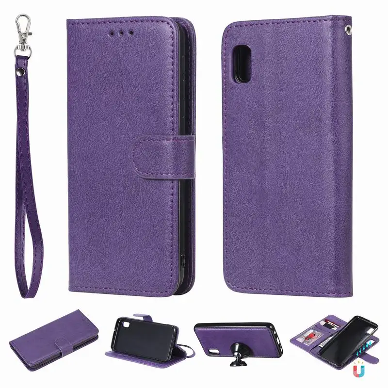 2 в 1 Магнитный чехол-книжка из искусственной кожи для samsung Galaxy Note 10 10+ 5G A10E A20E A80 A90 Note 10 Plus