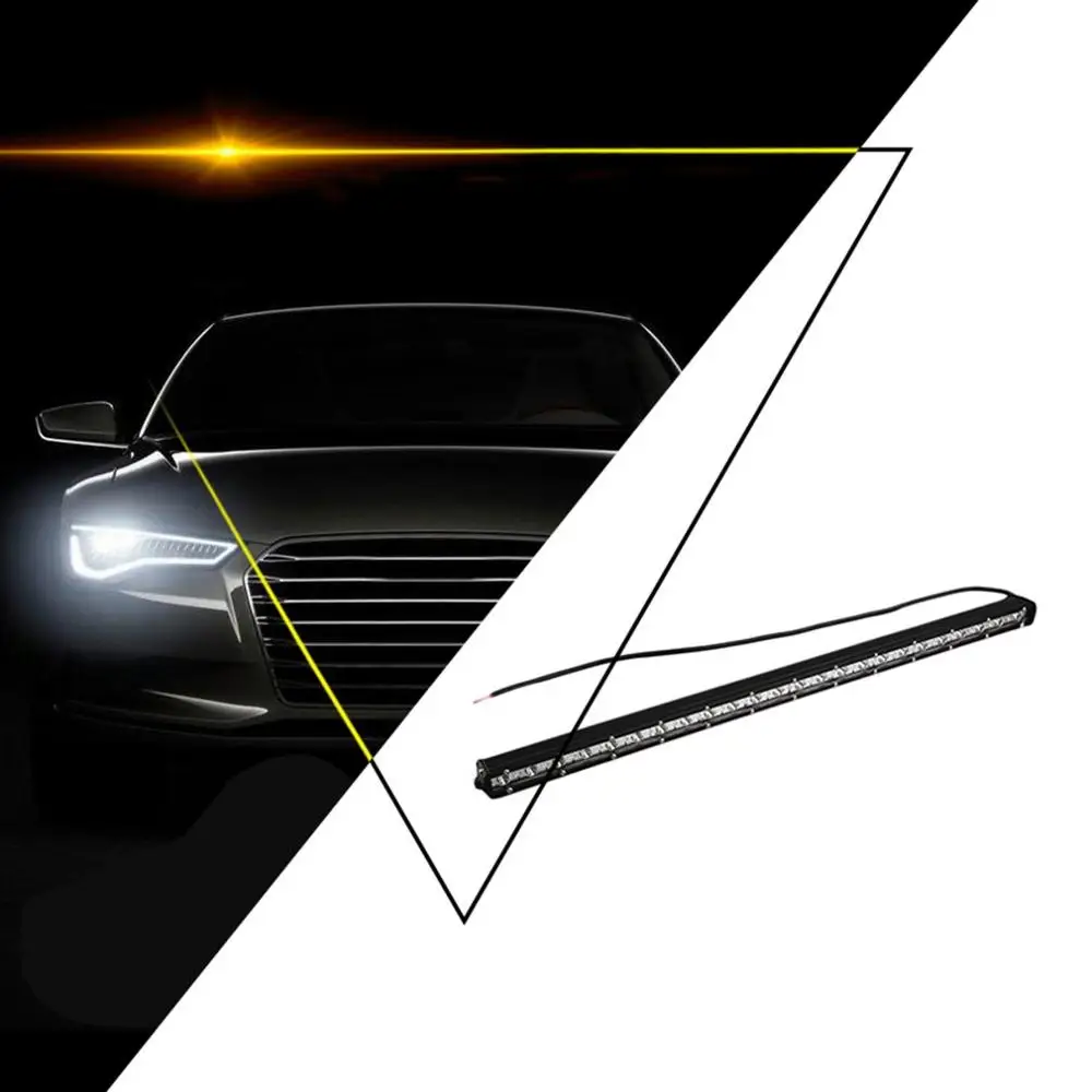 

Universal Car 27 "inches Single Row 3 W 72 W Styling 24 LED Work Light Bar Moving Door Plate Pedal Steps Light Scuff