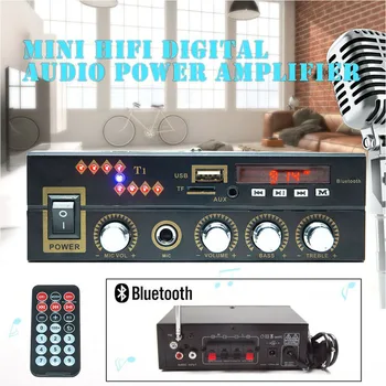 

HIFI Metal PC Portable Stereo Home DVD Bluetooth Audio Player Digital Amplifier USB MP3 Aux FM Mini