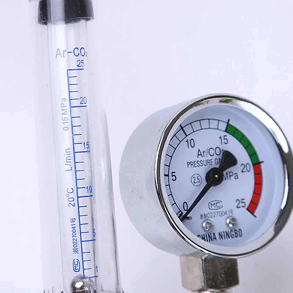 0-25Mpa газовый расходомер ручной легко читаемый CO2 Весы Ручной редуктор давления аргоновый регулятор датчик цинковый сплав сварочный инструмент