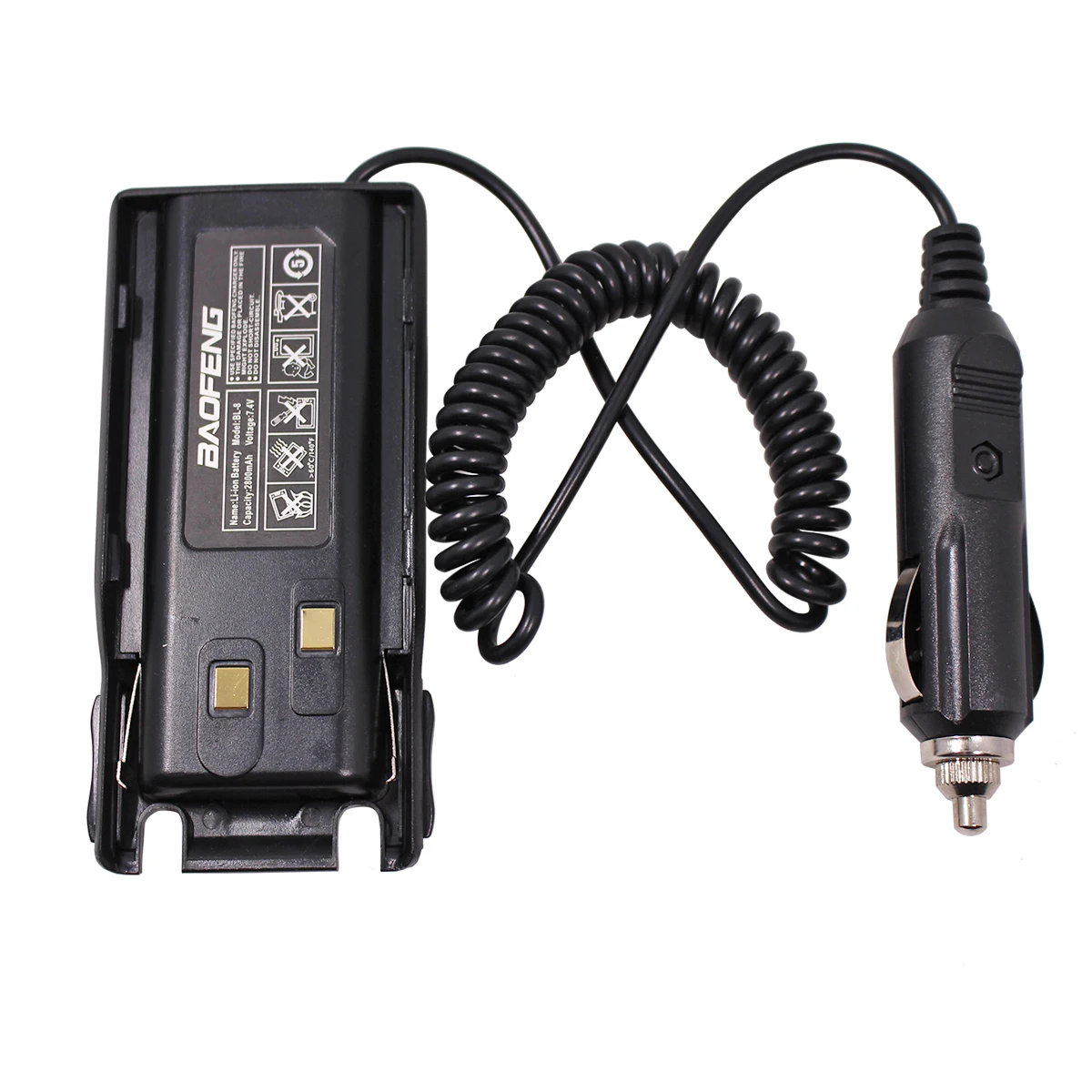 Автомобильное зарядное устройство Baofeng UV-82 12 В для двусторонней радиосвязи BAOFENG
