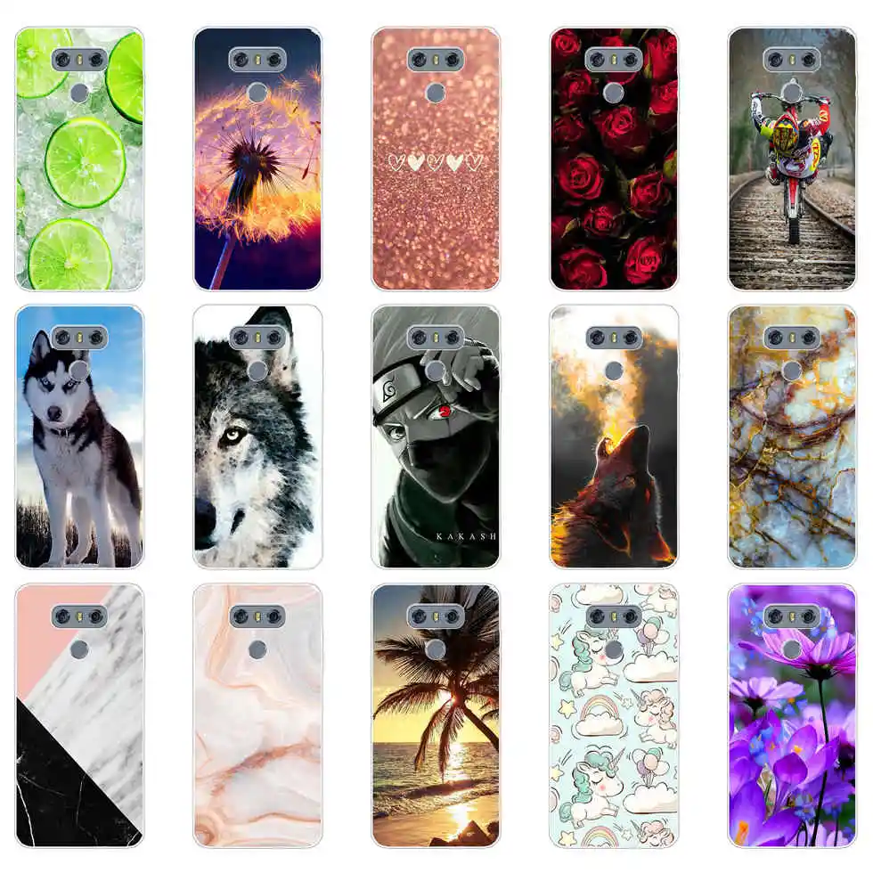 Per Lg G6 Custodia Morbida In Silicone Tpu Cover Posteriore Per Lg G 6 Cover Per Telefono Da 5.7 Pollici 360 Paraurti Protettivo Completo Coque