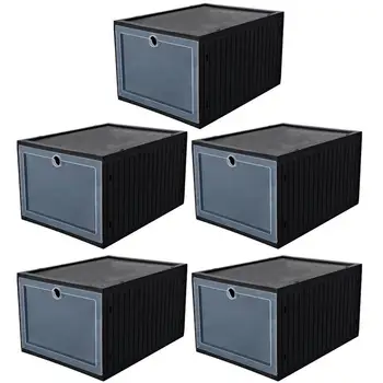 

5 Pcs Shoes Case Drawer-style Practical Shoes Accessories Shoe Storage Organizer Shoes Container for Home Hotel