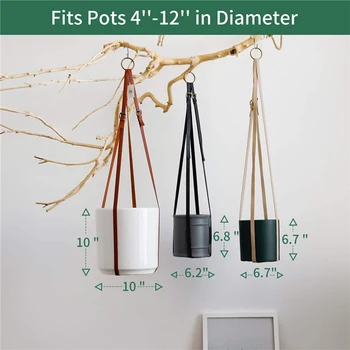 

Handmade String Hanging Baskets Flowerpot Plant Holder Pot Hanger For Home Wall Decoration Vintage Macrame Plants Hanger Rope
