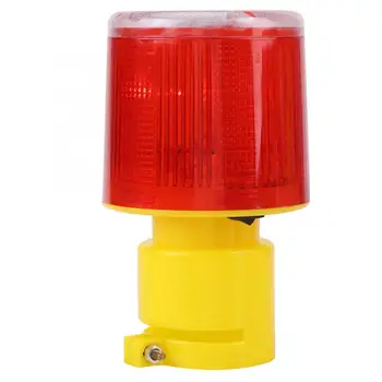 

1pc Solar LED Emergency Warning Flash Light Alarm Lamp Traffic Road Boat Red Emergency Light