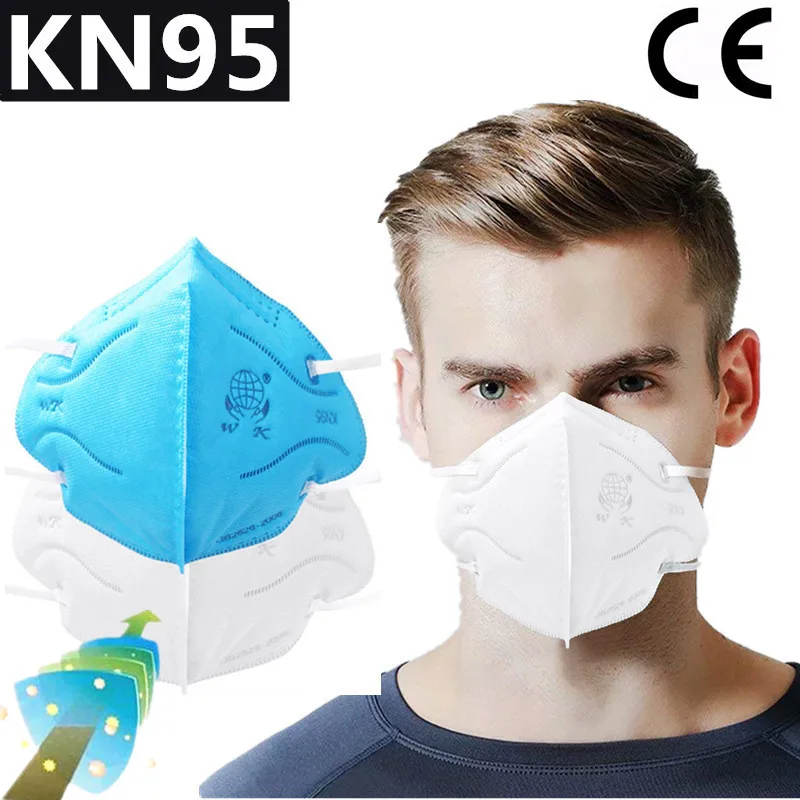 

Fast Delivery KN95 Dustproof Anti-fog Breathable Face Mask N95 Respirator Mascarillas 95% Filtration Features as KF94 FFP2 FFP3