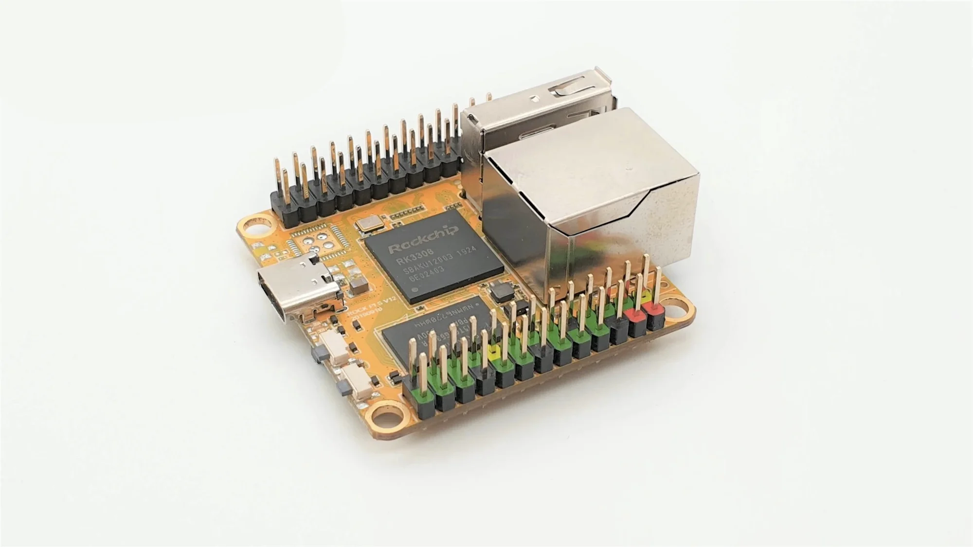 Placa de Desenvolvimento Rock pi S-rockchip Rk3308 Quad-core A35 Versão V1.3 Adequado para Alto-falantes Inteligentes - Image 4
