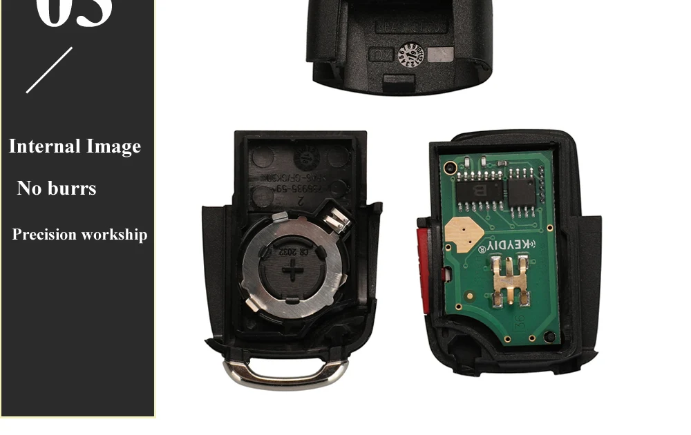 Keyforkess Chiave A Distanza FOB 2 Bottoni 433MHZ ID48 1J0 959 753N/753AG/753CT 7M3959753 per Volkswagen VW passat Golf MK4 Bora Polo - Hc61680bcc1dc4cf1982991329afc4513a