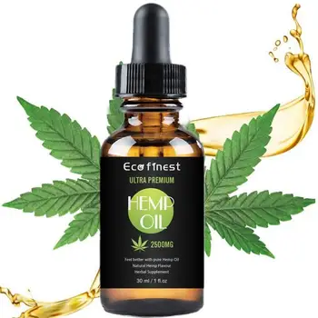 

Extract Hemp Seed Oil 30ML Essential Oils 2500mg Cbd Oil Organic Hemp Seed Bio-active Drop For Pain Relief Reduce Sleep Anxiety