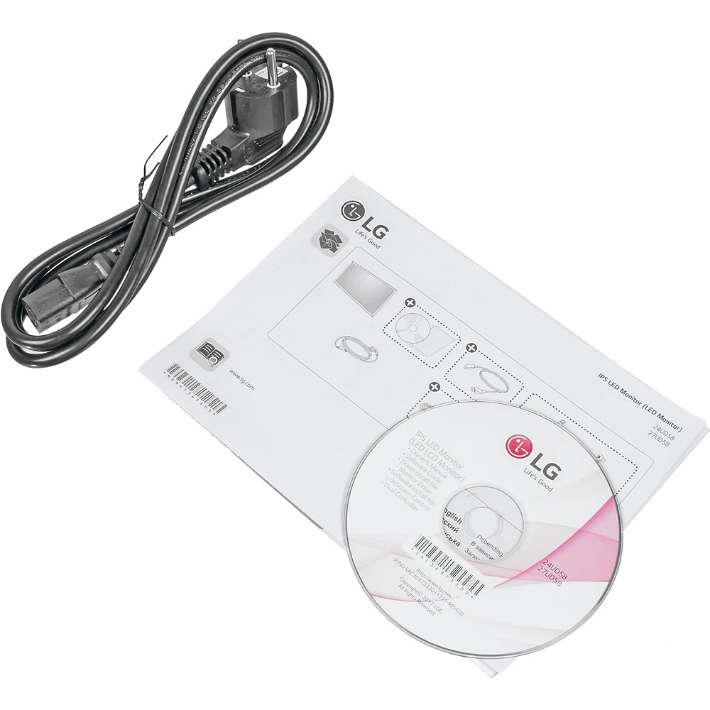 Монитор LG 23.8" 24UD58-B черный IPS LED 16:9 HDMI DisplayPort Mat 250cd