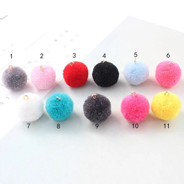 50 pcs Pom Poms, colorful cotton Pom Pom balls, Assorted color cotton  pompoms, Craft Supply Pompoms Handmade Pom Pom 22mm