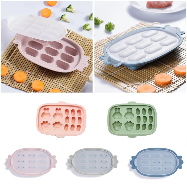 Jelly Mold With Lid, 4 Cavities Collapsible Food Grade Silicone Mold,  Pudding Mold, Cake Mold, For Fruit And Vegetable Food Storage, For Baby Food  Supplement, Baking Tools, Kitchen Gadgets, Kitchen Accessories, Home