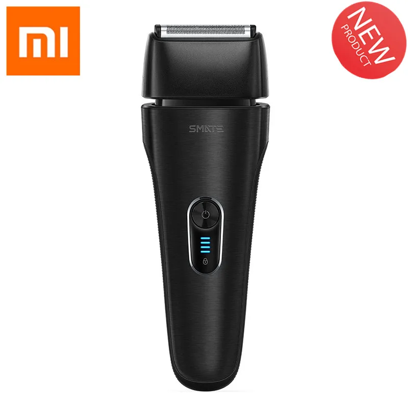 big Eu plug Xiaomi SMATE ST-W482 электробритва перезаряжаемый 4 плавучие Фрезы Полностью водонепроницаемый корпус Быстрая зарядка бритвенный станок для бороды - Цвет: big Eu plug