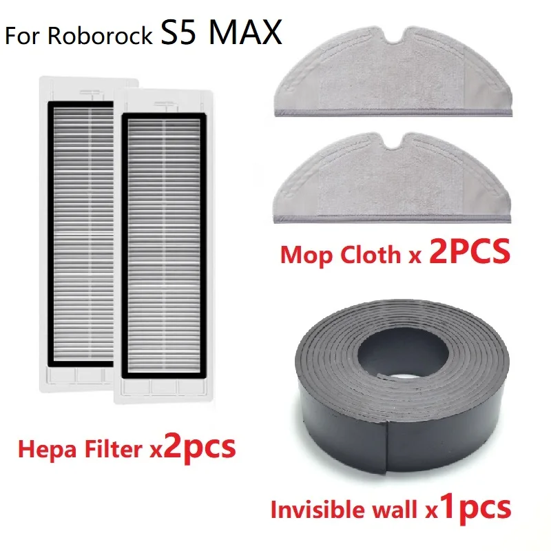 For Roborock Vacuum Cleaner S5 MAX S50 S51 S60 S61 Accessories Washable