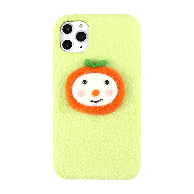 2 Зимний кашемировый оранжевый ТПУ чехол для iPhone11Pro Max X XS Max, мягкий чехол для телефона для iPhone XR 6 6S 7 8 Plus, чехол - Цвет: 2